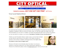 Tablet Screenshot of cityoptical.com
